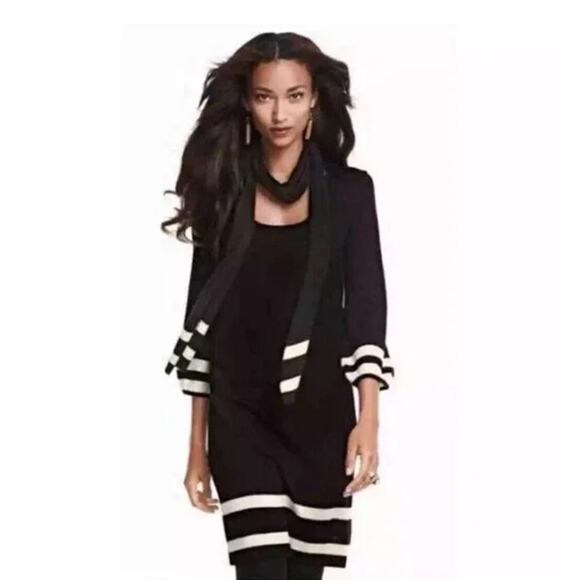 Lilly Pulitzer Connie Merino Wool Sweater Dress Black Size M Long Sleeve Classic - Picture 10 of 16